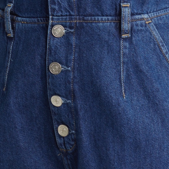 NWT $198 Reformation James Wide Leg Denim Jumpsuit in size 0! - Picture 7 of 7